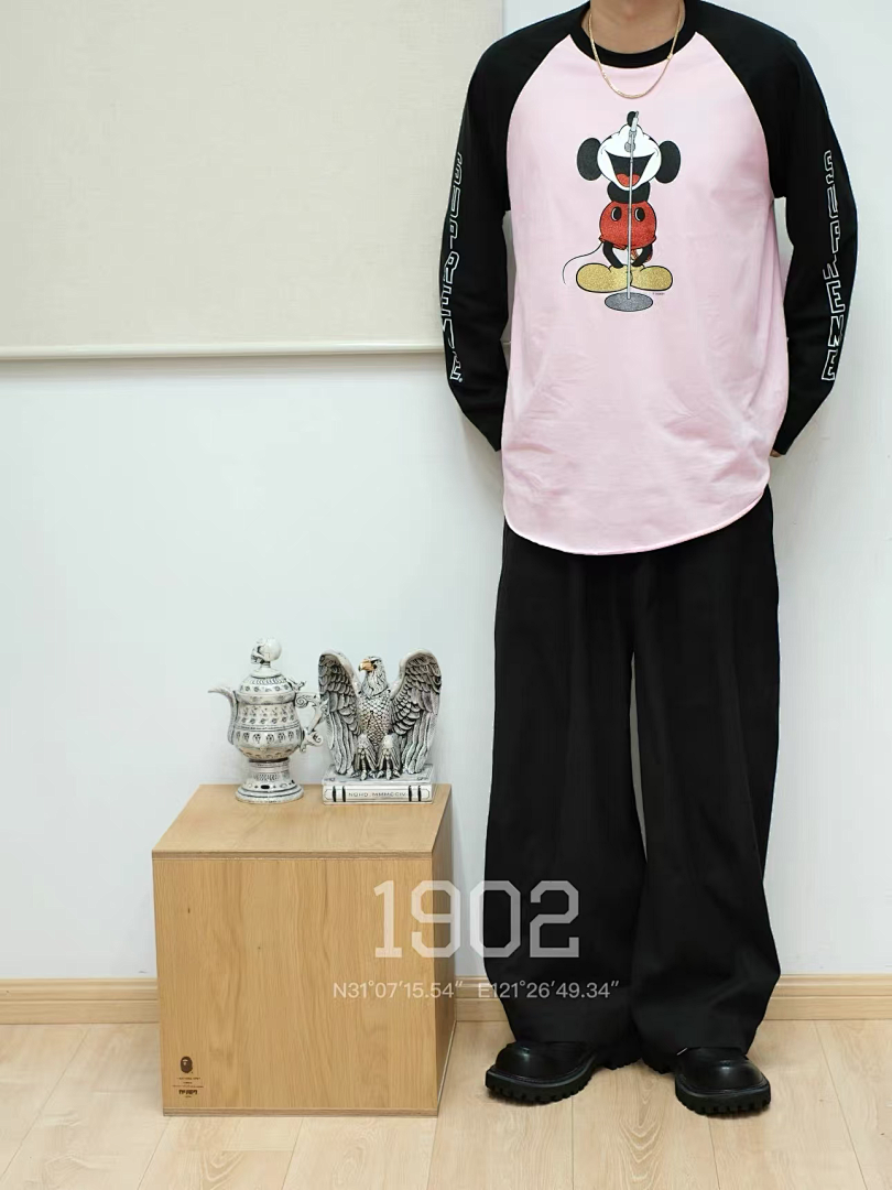 Supreme 218 Cream Long Sleeve NUMBER INE MICKEY RAGLAN L/S (N) - Image 42
