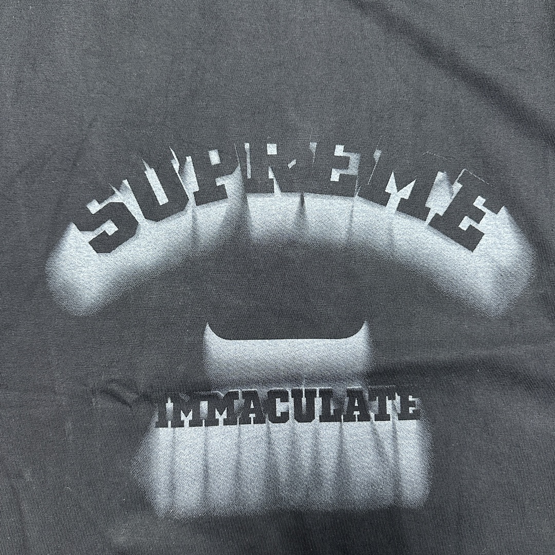 Supreme 108 Sup 24SS Shadow Tee Logo Short Sleeve T Black White S M L - Image 7
