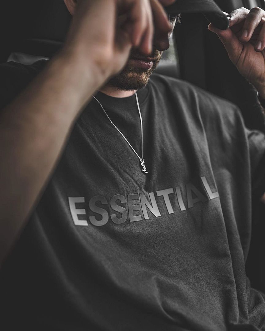 Essentials 118 ESS LOGO Short Sleeve T : Black Green Grey Camel :S-XL 6690# - Image 27