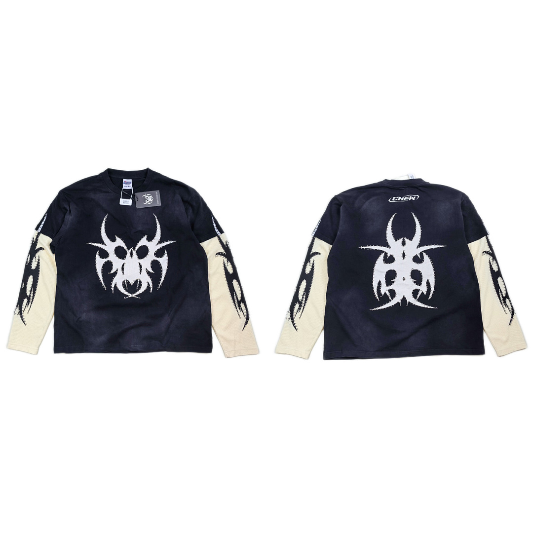 Chanel 218 CHEW FOREVER Star Long Sleeve : Water Black :S M L - Image 3