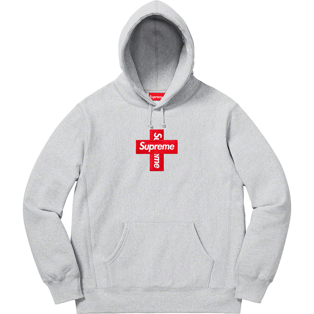 Supreme 238 Sup 20FW Cross Box Logo Hooded Sweatshirt Bogo S M L XL Black Grey S306 - Image 4