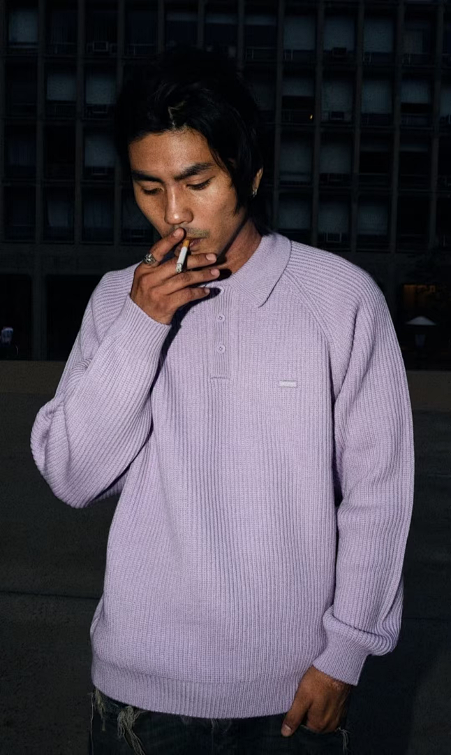 Bape 398 FW25 SMALL BOX POLO SWEATER Embroidered Label Long Sleeve / Fleece Black Pink Camo S-XL - Image 49