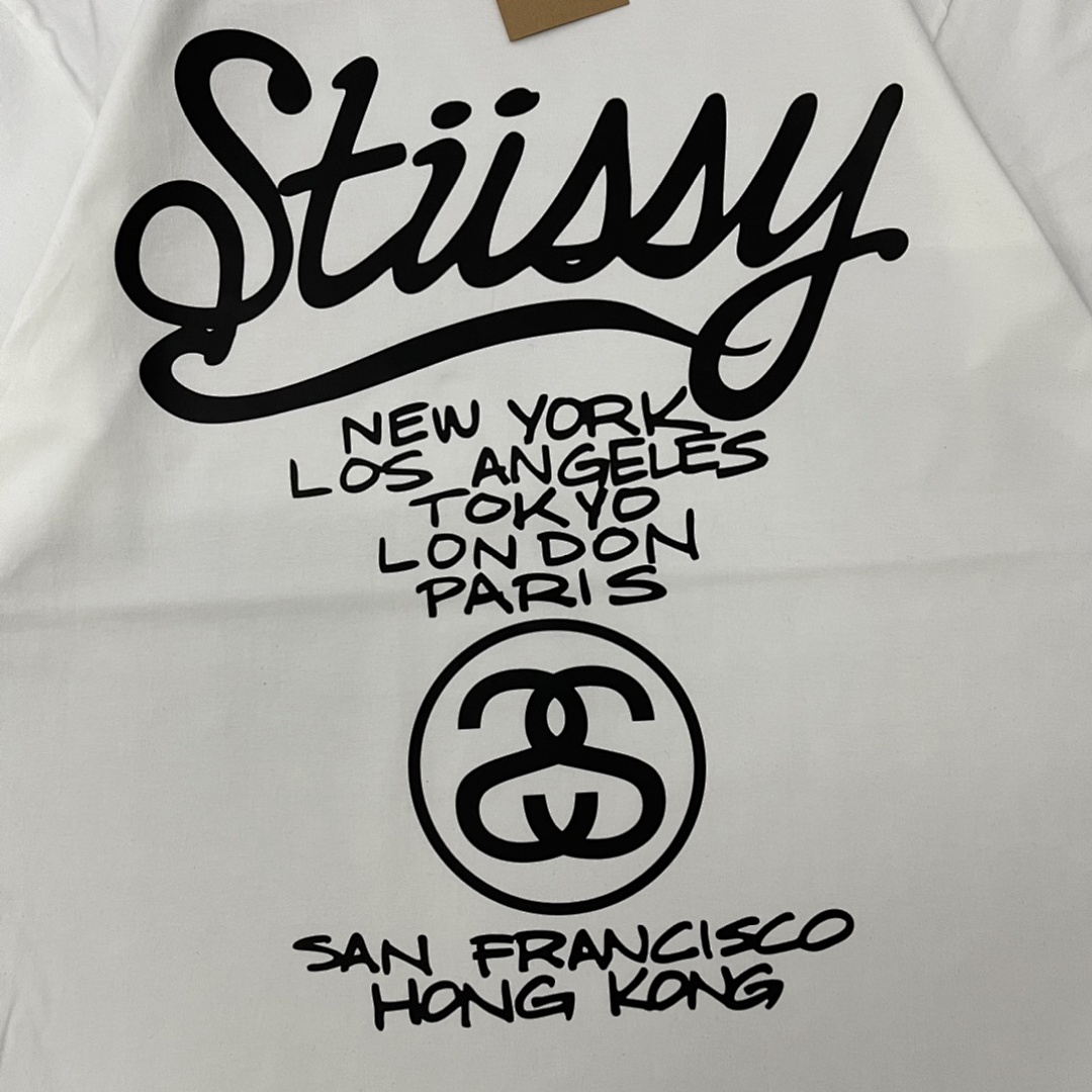 Stussy 108 Stu Short Sleeve T : Black White Grey S Ｍ L XL XXL - Image 10