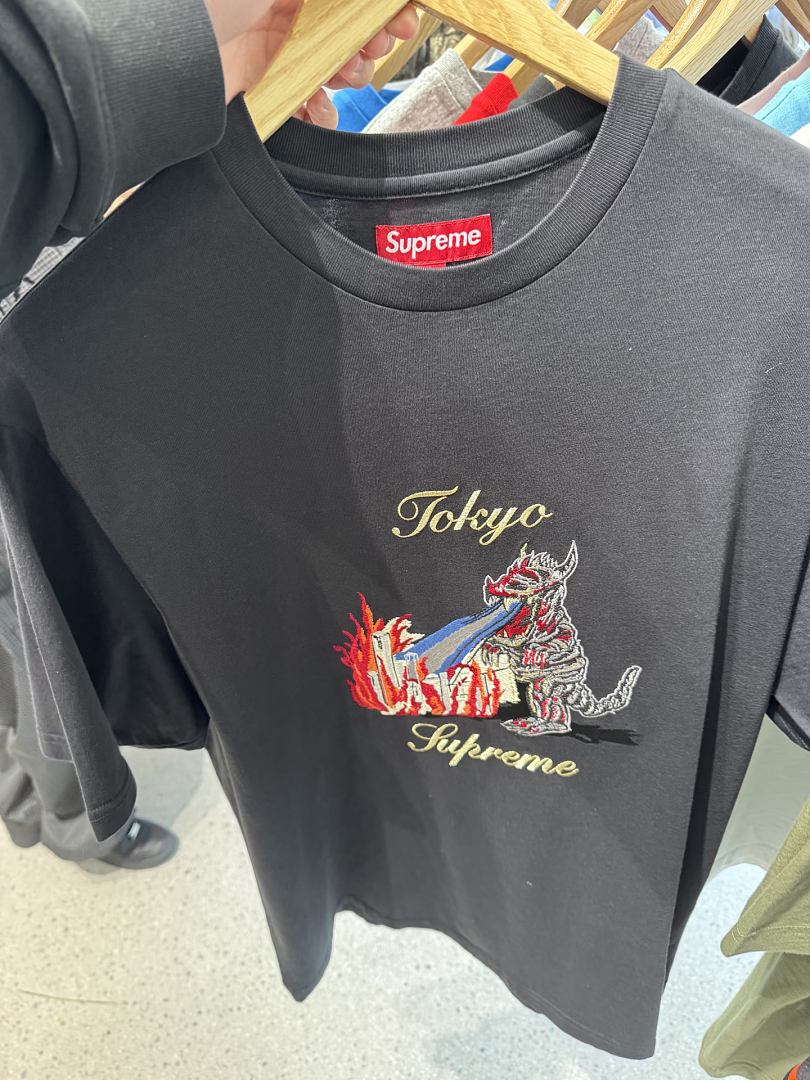 Supreme 178 SS26 MONSTER Tokyo Embroidered Small T Black White S-XL - Image 23