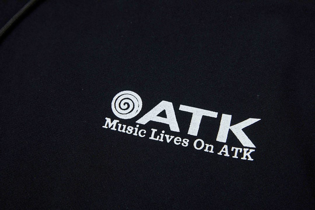 Gallery Dept 238 GALLERY DEPT MUSIC LIVES ON ATK HOODIE Patch Limited Exclusive Print : Washed Black S M L - Image 7