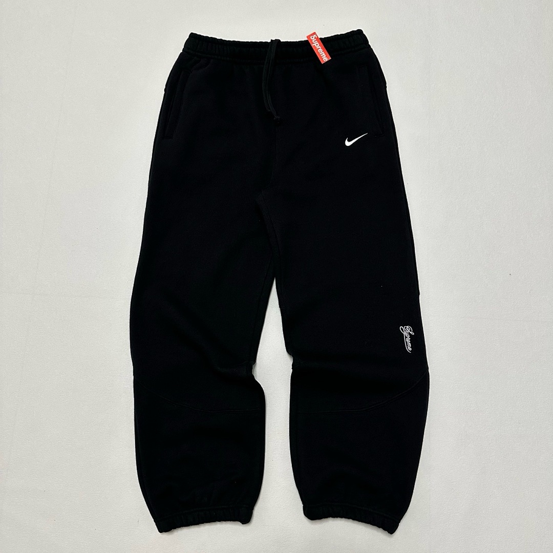 Supreme 368 SWEATPANT Embroidered LOGO Wide Black Grey Red S-XL - Image 2