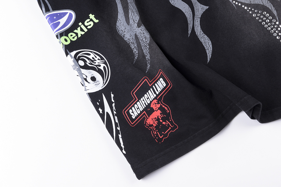 Hellstar 178 Hellstar Studios Wind Fire Flame Black Short T S-XL - Image 10