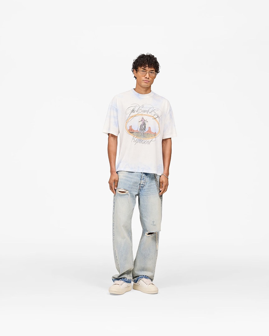Represent 138 Represent The Beach Boys Collab Tie Dye Short Sleeve T : S M L XL (White) - Image 12
