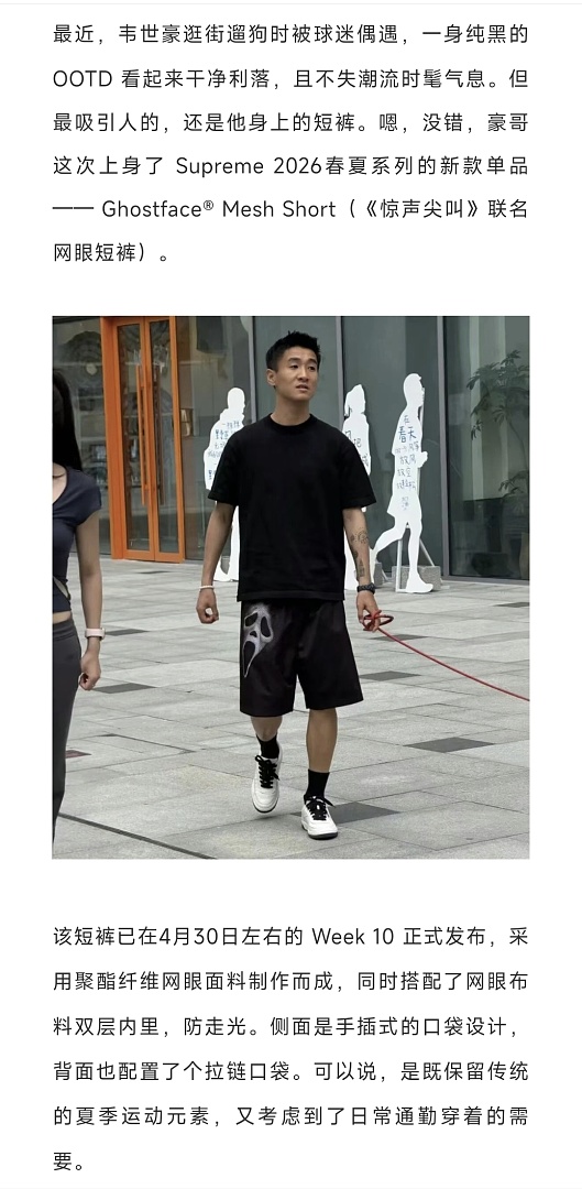 Supreme 268 SS26 GHOSTFACE MESH SHORT S-XL - Image 21