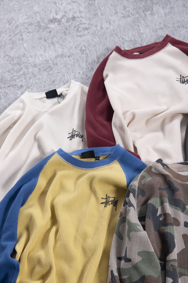 Stussy 198 STU Long Sleeve 2014 : Black Apricot White Sand Desert Camo Red Blue Yellow S-XL - Image 19