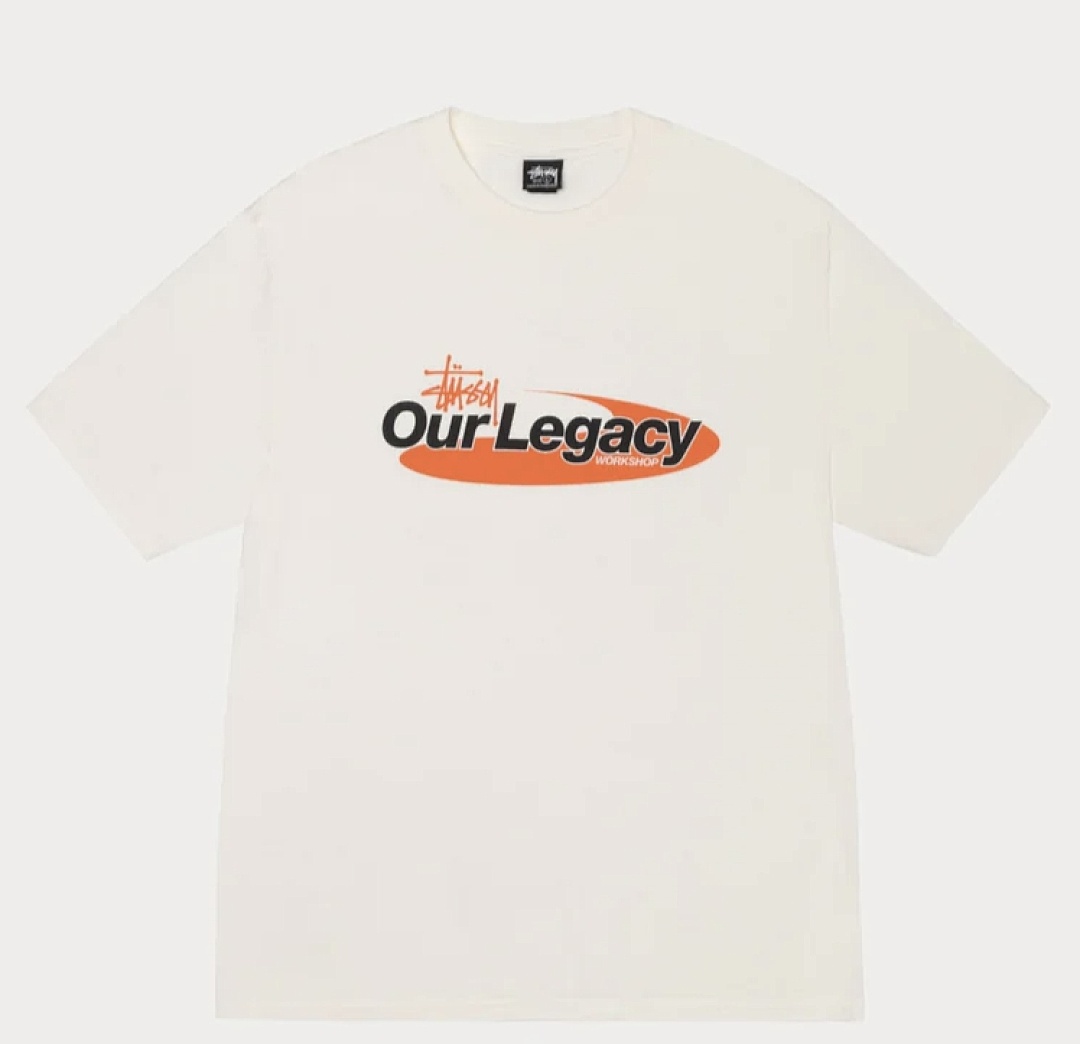 Stussy 128 STU SS25 OUR LEGACY TEE Collab T Print Short Sleeve Black Off White S-XL - Image 4
