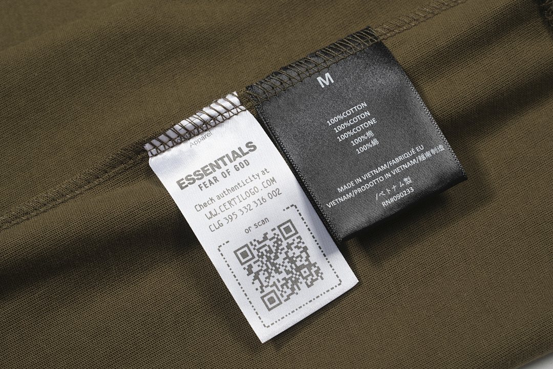 Essentials 118 ESS 24FW Print Short Sleeve T Green Oatmeal Grey Black White Olive S-XL 6261# - Image 82