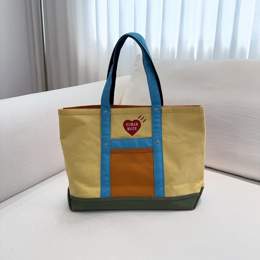 Human Made 238 HUMAN MADE Embroidered Canvas Small No : 21X35X13Cm Mid 32X49X13Cm Big 40X62X16Cm - Image 7