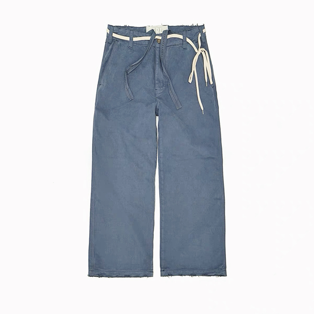 Unbranded 238 ERL3507P118 ERL Blue Washed Vintage Wind Baggy Wide : S M L XL