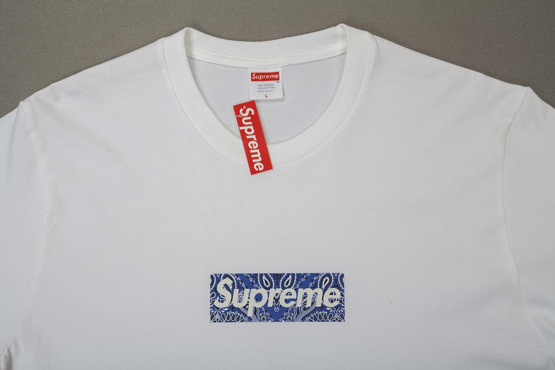 Supreme 118 Sup 19FW Bandana Box Logo Tee Fruit Floral Bogo Short Sleeve T Black White S M L XL - Image 7