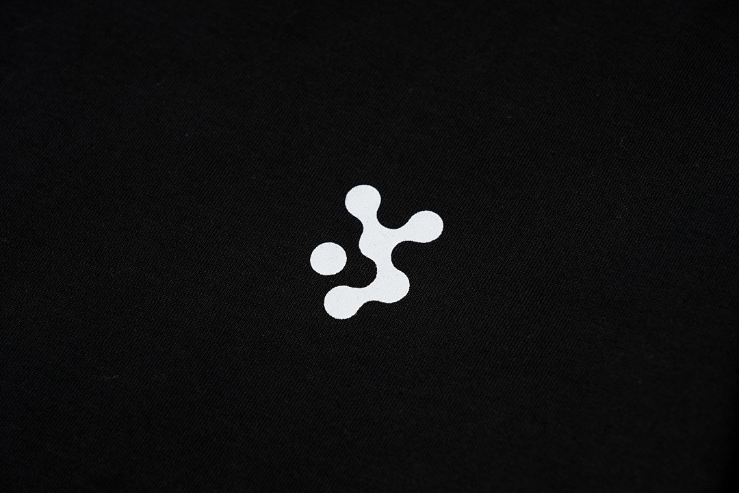 Unbranded 108 VUJADE DARTED LOGO TEE Print Short Sleeve T Black White 1 2 3 4 3911# - Image 9