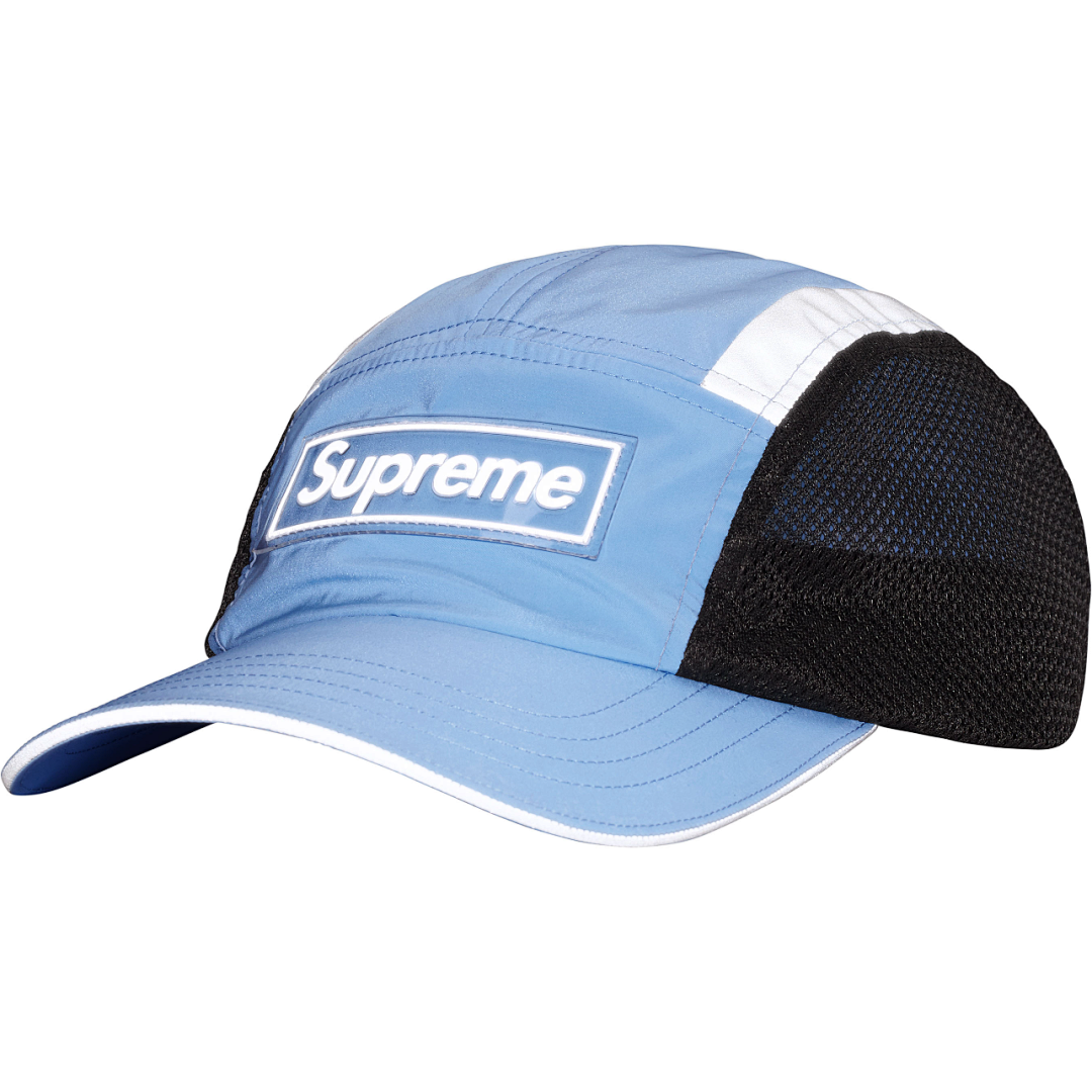 Supreme 138 25SS SIDE MESH CAMP CAP Canvas Light Black Apricot (Red) - Image 7