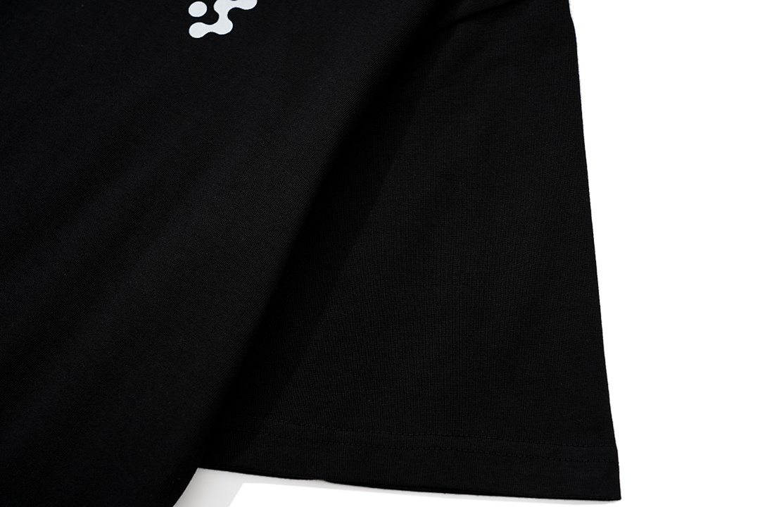 Unbranded 108 VUJADE DARTED LOGO TEE Print Short Sleeve T Black White 1 2 3 4 3911# - Image 10