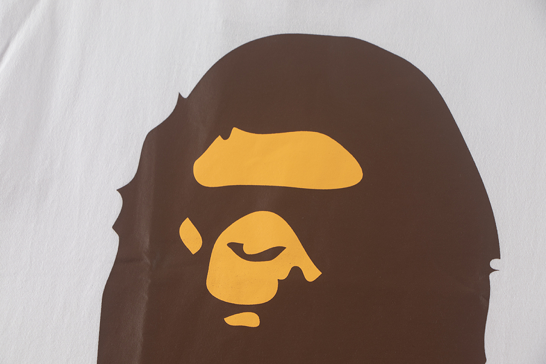 Bape 148 TOP Print Collar Short Sleeve T Black White S-XL - Image 17