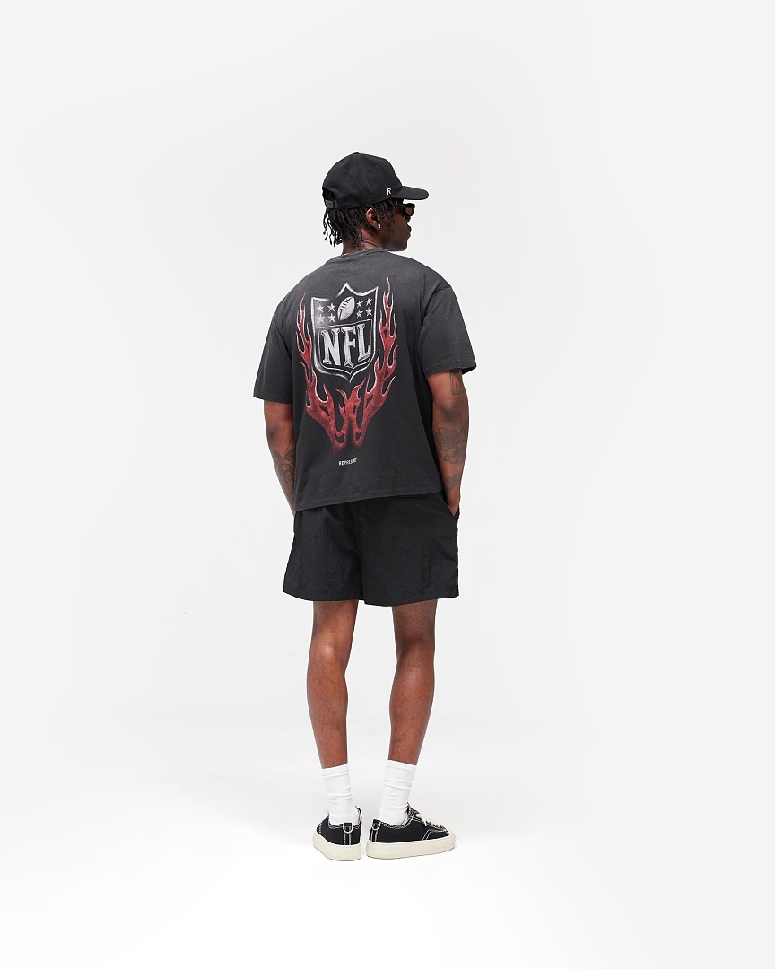Represent 148 REP Embroidered Print Water Short Sleeve : S M L XL (Black) - Image 18
