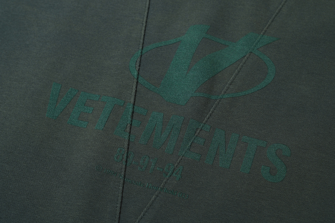 Unbranded 148 VETEMENTS Patchwork Wind Short Sleeve T Black Ink Green S-XL V5201# - Image 24