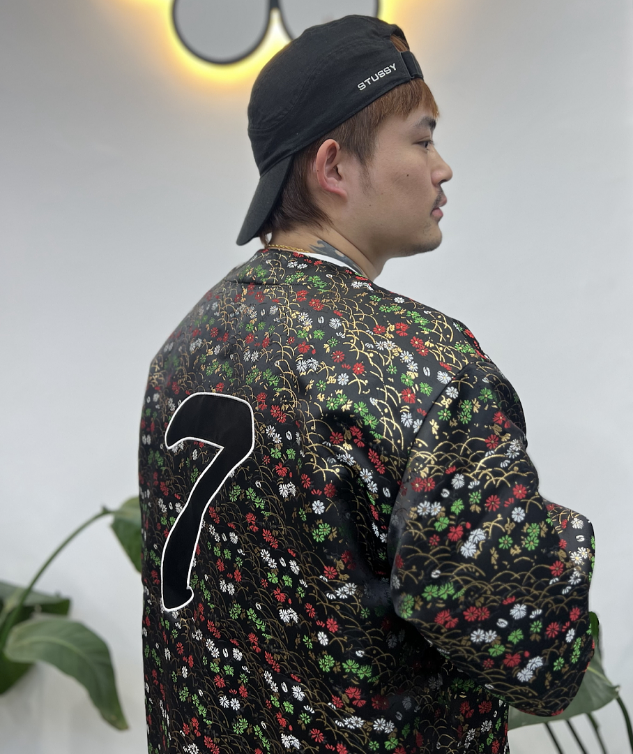 Supreme 298 SS26 KIMONO BASEBALL JERSEY Floral White Black Navy S-XL - Image 21