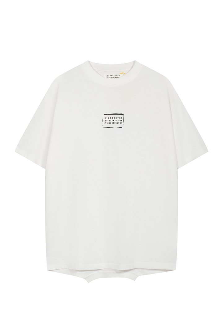 On Running 118 Maison Margiela MM6 LOGO Print Short Sleeve T White Black 46 48 50 52 3430# - Image 19