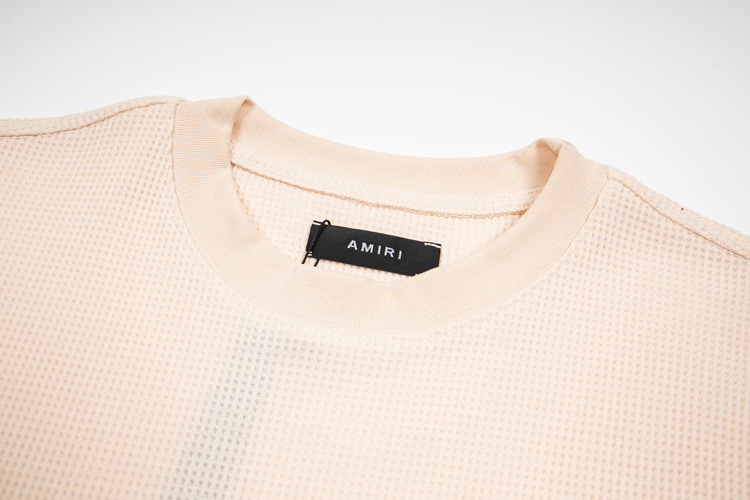 AMIRI 168 Wide Version Model Long Sleeve Black Apricot Light Grey S M L XL 601# - Image 17
