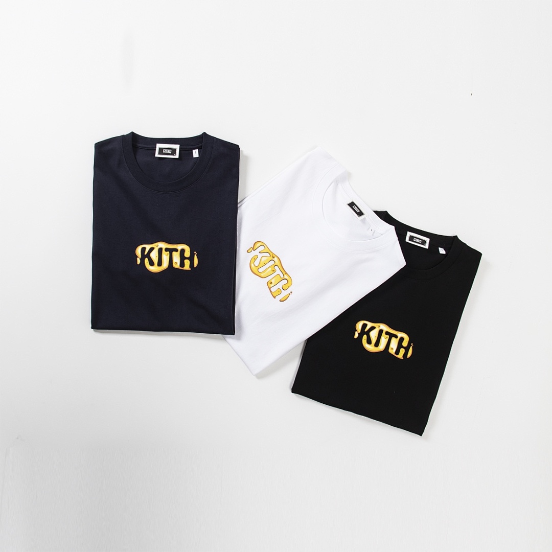 Adidas 138 Kith Treats New Honey Print Short Sleeve : Black White SIE: S Ｍ L - Image 3