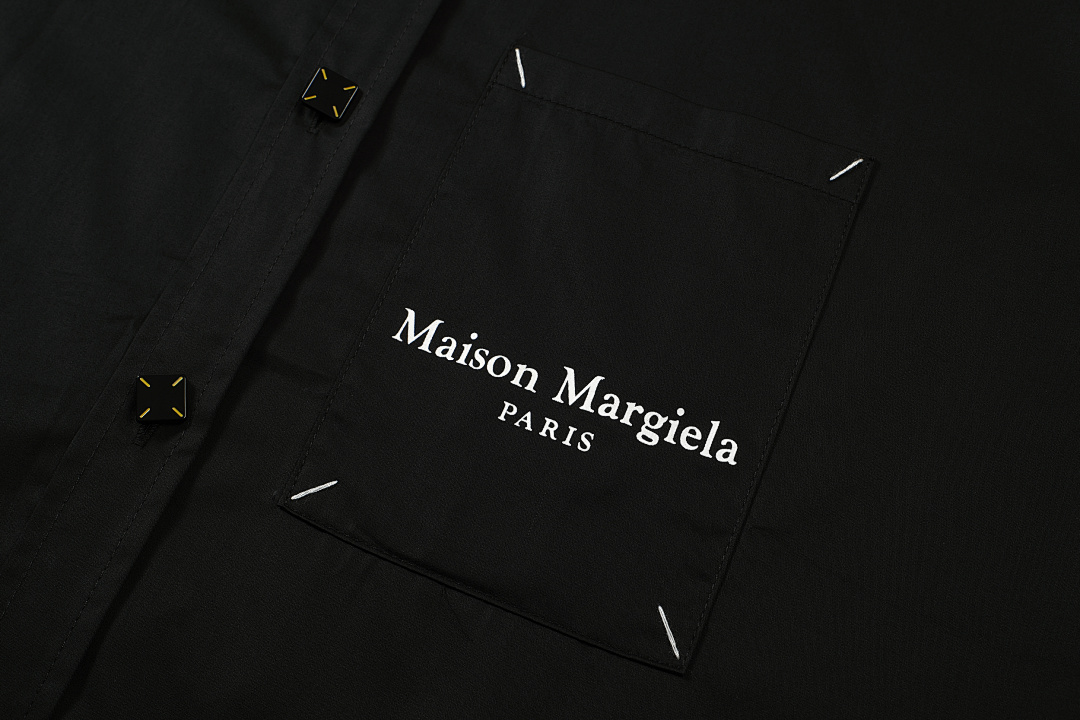 On Running 188 MM6 Maison Margiela LOGO Gum Strap Print Short Sleeve Black White 46 48 50 52 3261# - Image 6