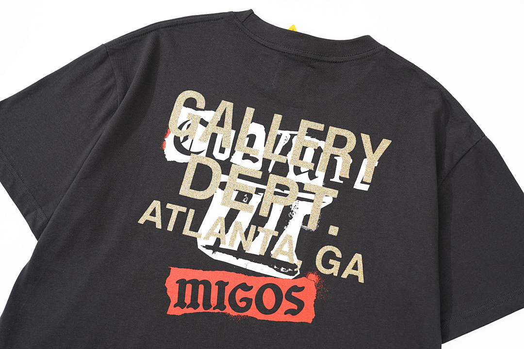 Gallery Dept 118 Gallery Dept. Vintage Print Short Sleeve T Black S-XL 3930# - Image 5