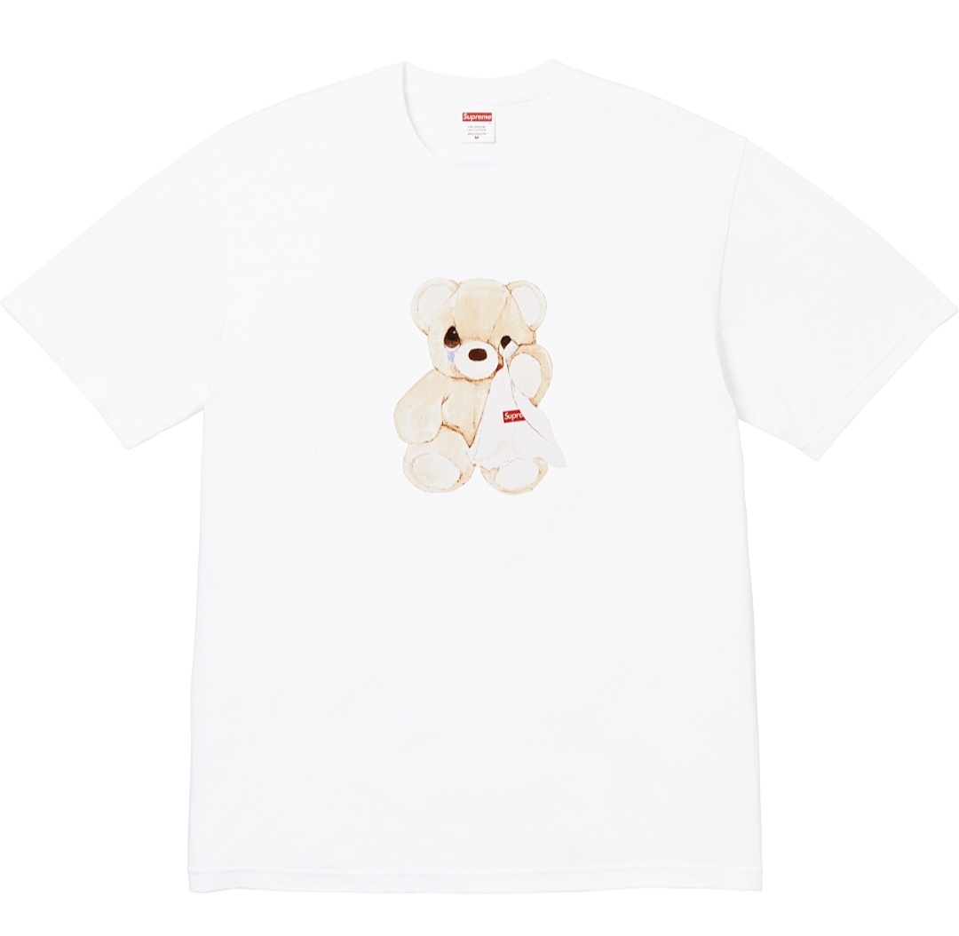 Supreme 138 SS25 BEAR TEE Small T Print Short Sleeve Black White S-XL - Image 3