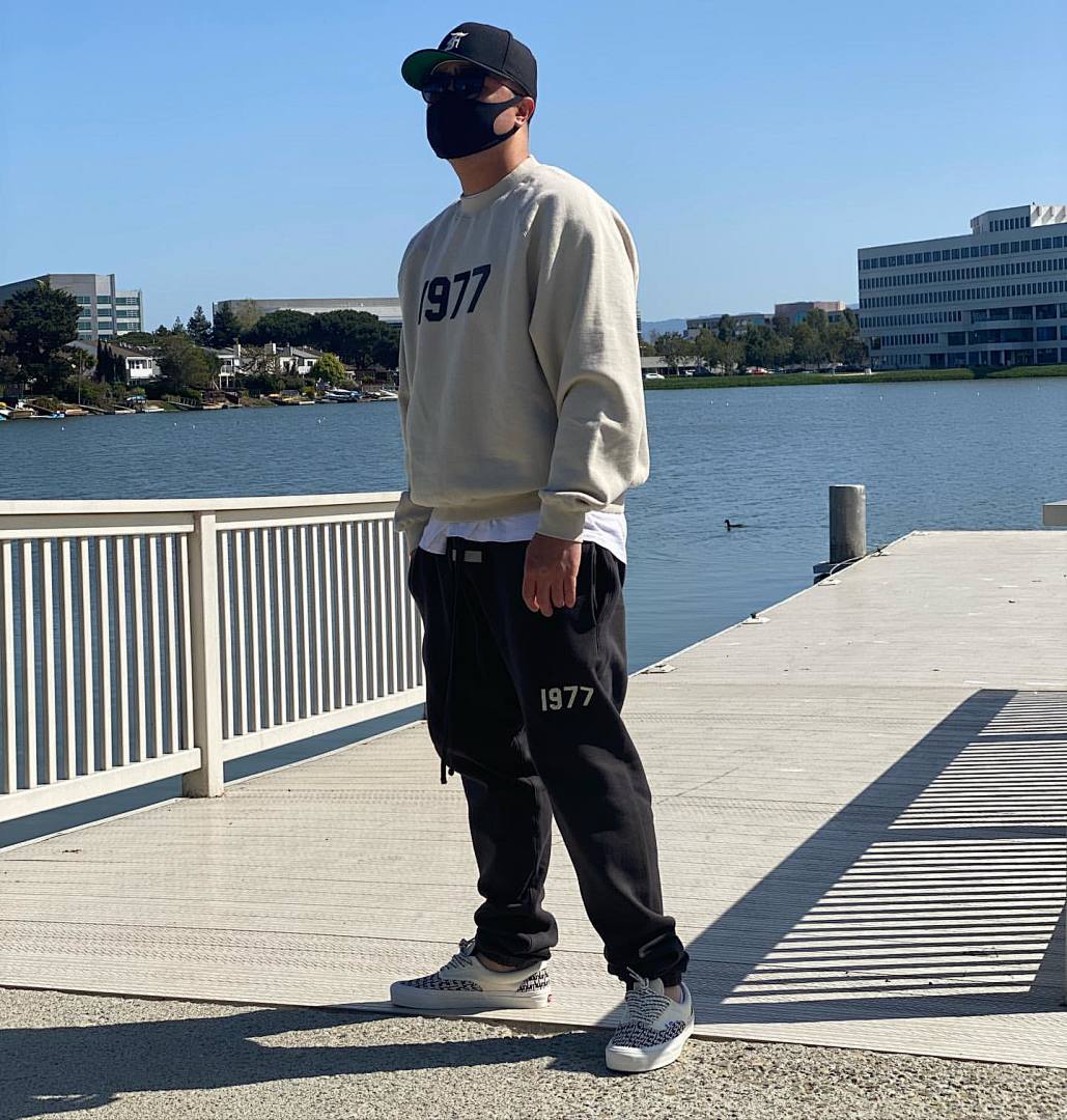 Essentials 178 ESS SWEATPANTS 1977 Long Black Iron Dark Oatmeal XS-XL 6082# - Image 28
