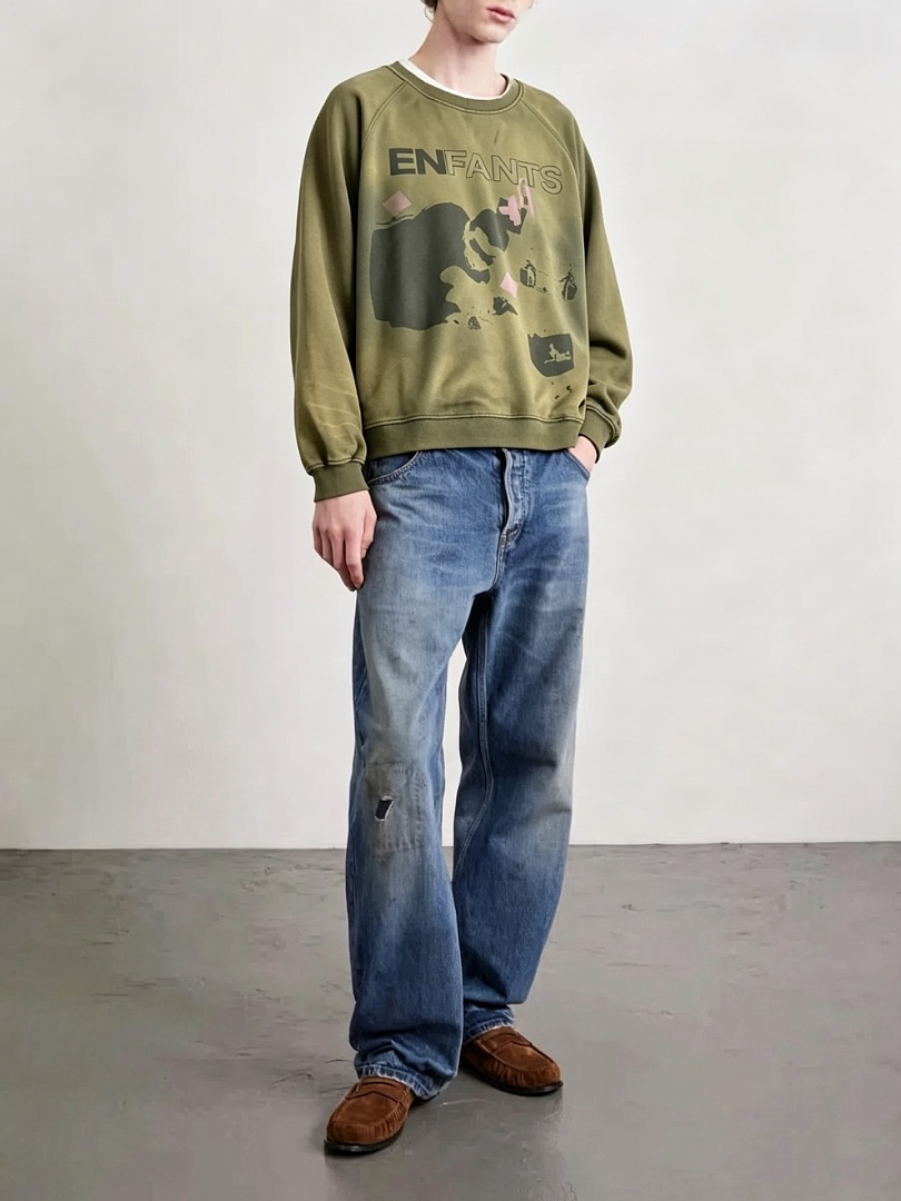 Enfants Riches Deprimes 218 Enfants Riches Deprimes Military Green Print : S M L XL - Image 15