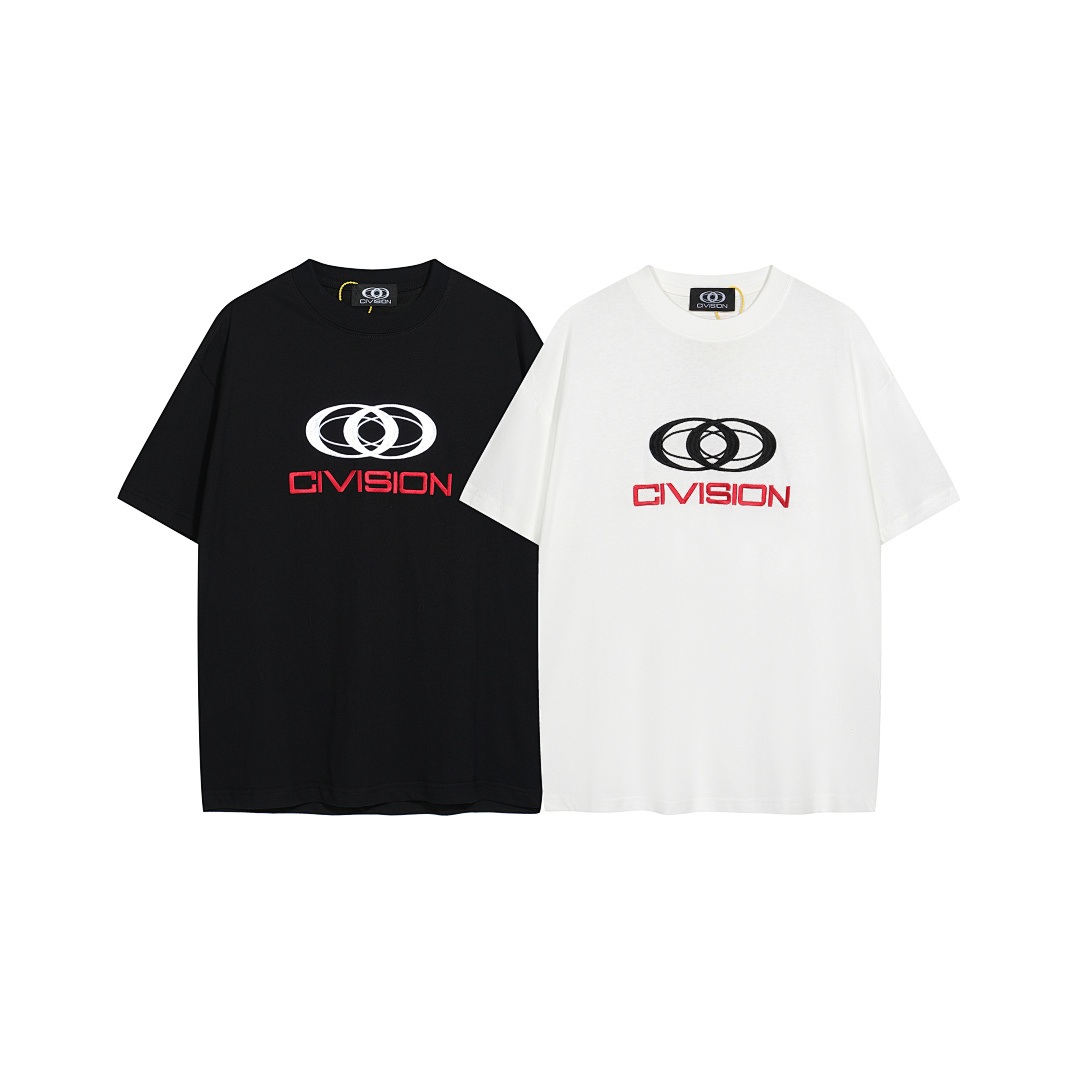 On Running 108 CIVISION By CSC Embroidered LOGO Label Short Sleeve T Black White 1 2 3 3407#