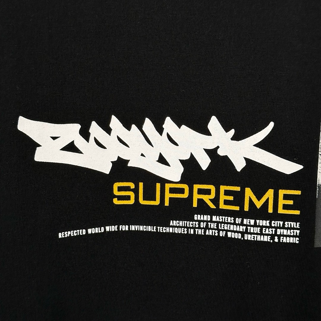 Supreme 128 SUP X ZOO YORK DYNASTY TEE Print Short Sleeve T Black White S-XL - Image 9