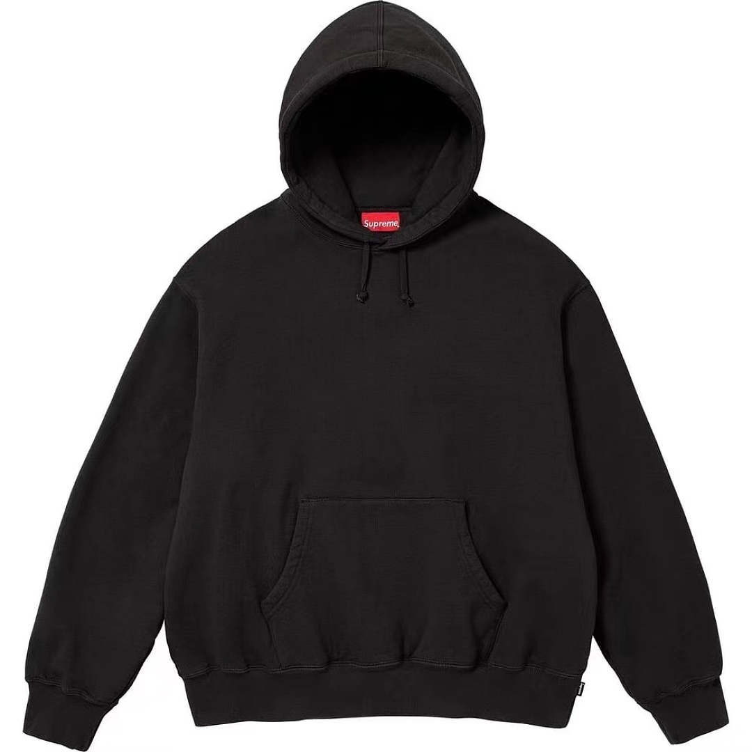 Supreme 258 FW23 SATIN HOODIE Surface Big LOGO Floral Black S M L - Image 3