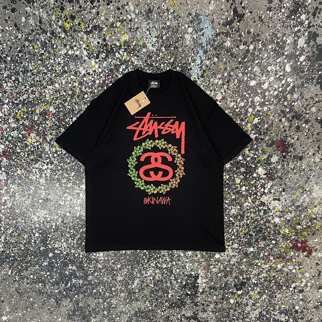 Stussy 108 Stu Short Sleeve T : Black White S Ｍ L XL XXL - Image 3