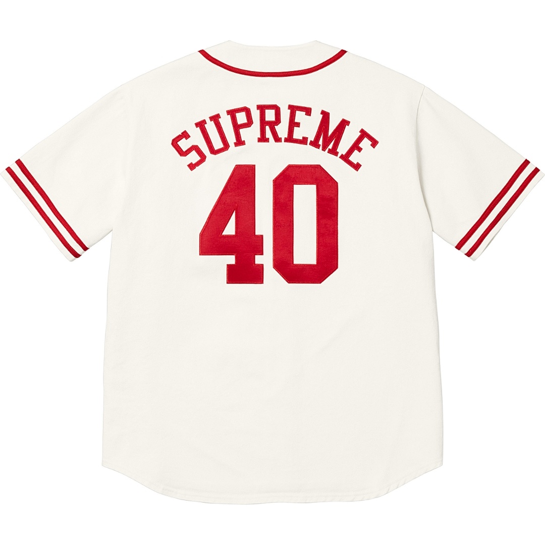 Off-White 268 SS25 40 Acres Twill Baseball Jersey LOGO Short Sleeve Black Off White S-XL - Image 9