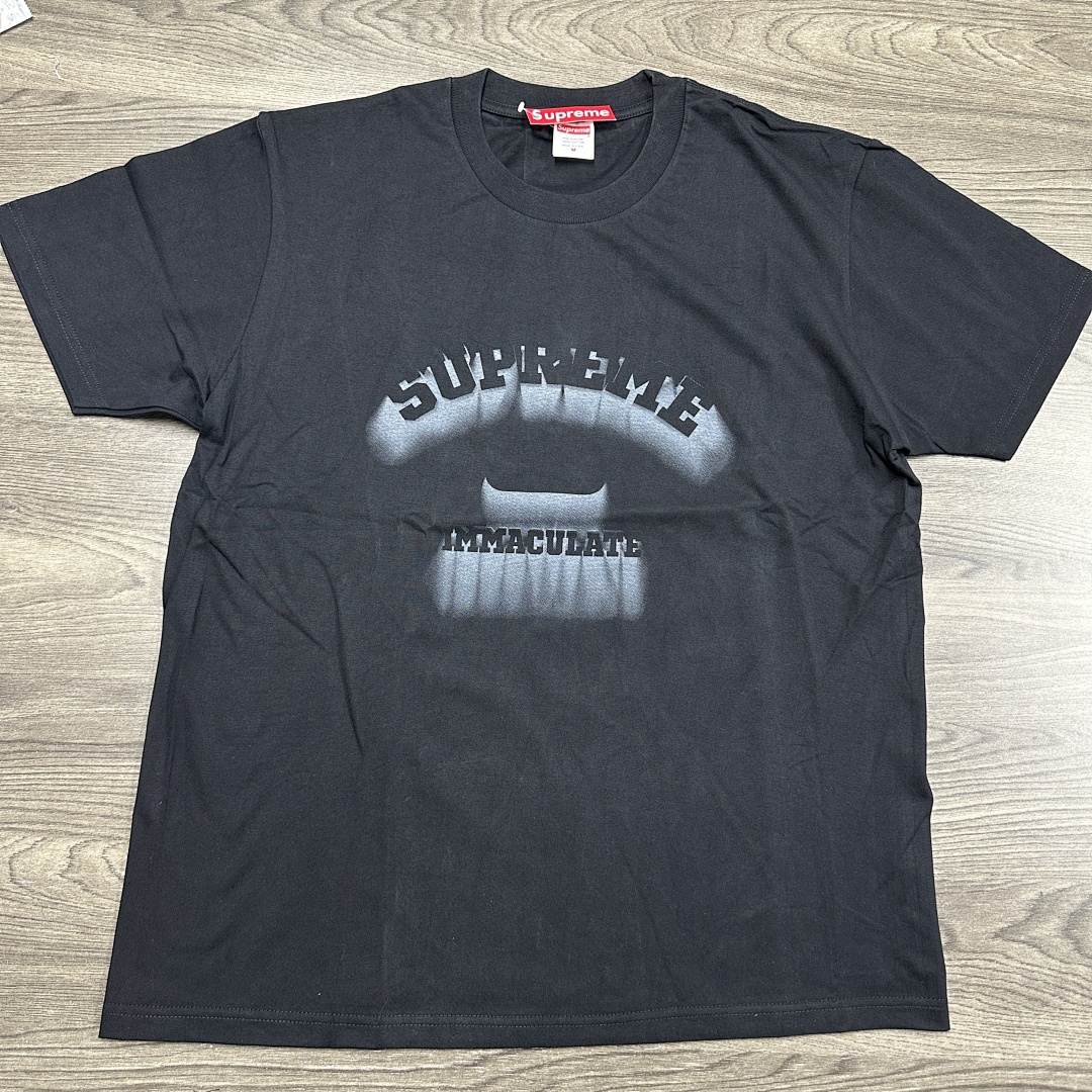 Supreme 108 Sup 24SS Shadow Tee Logo Short Sleeve T Black White S M L - Image 4