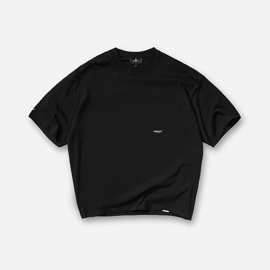 Represent 108 REPRESENT Solid Small Logo Print Short Sleeve T Black White Grey S-XL R3200# - Image 3