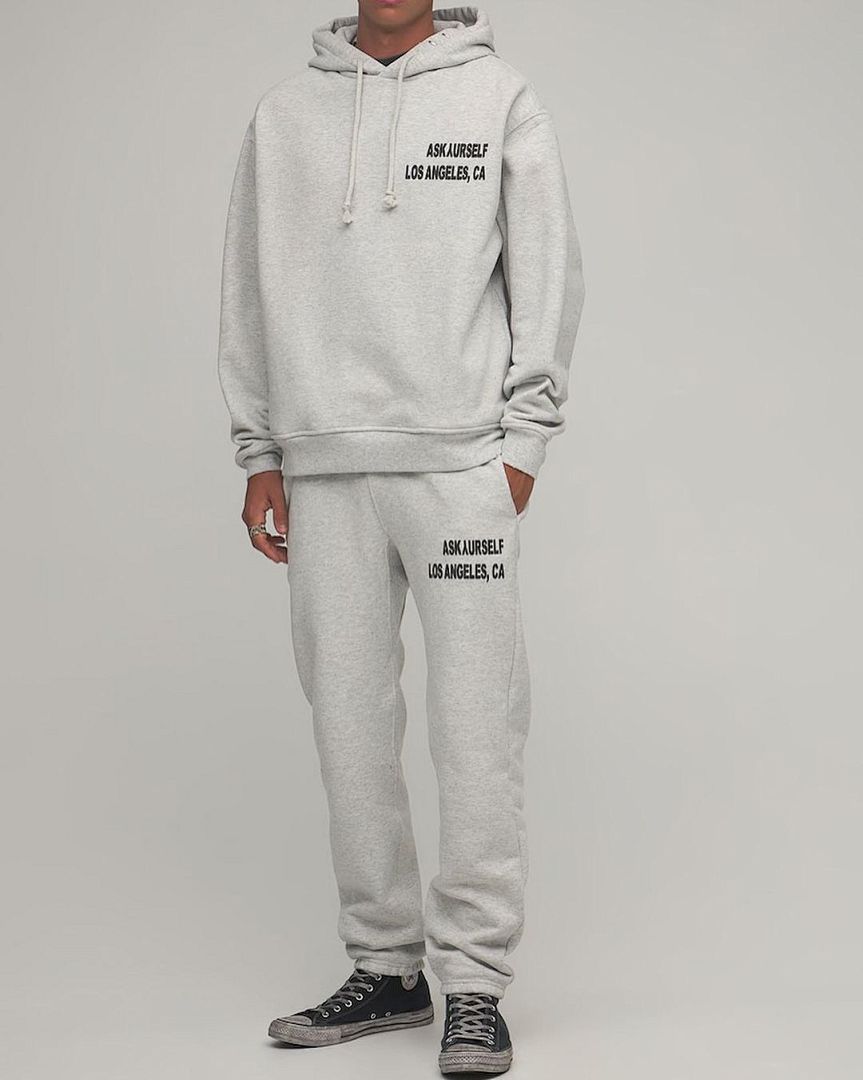 Unbranded 218 ASKYURSELF Print Grey Black S-XL 4043# - Image 40