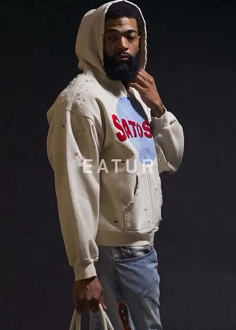 Off-White 238 Satoshi Nakamoto #MotoslugDistressed Zip-Up Hoodie Washed : Off White S M L - Image 17