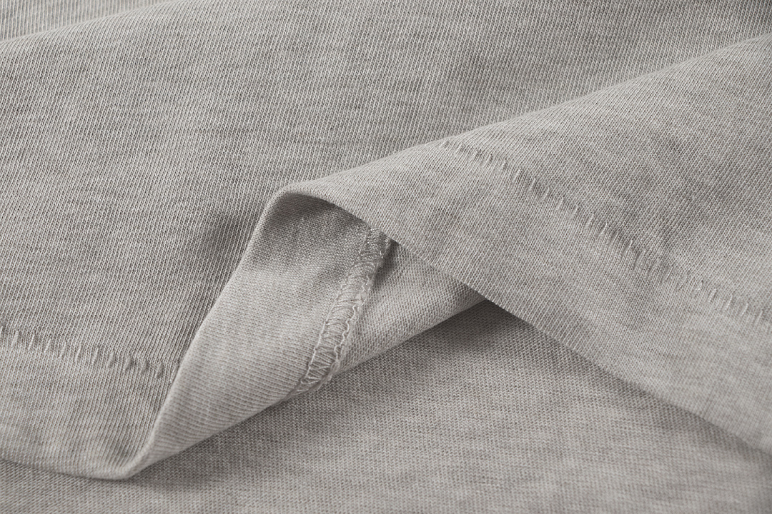 Essentials 118 SS25 Classic Hoodie Label Print Short Sleeve Silk Silver Gum : XS-XL (Grey Brown Oatmeal) - Image 54