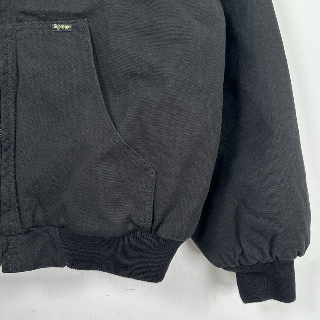 Supreme 598 25FW REFLECTIVE ARC HOODED WORK JACKET20 / Cotton Black Water Blue S - Image 11