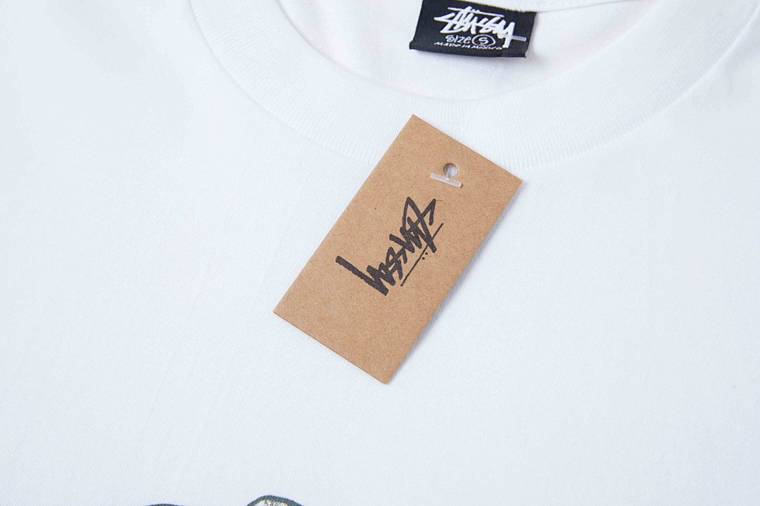 Stussy 108 Stu FW24 WORKER TEE Print Short Sleeve T Black White S M L - Image 13