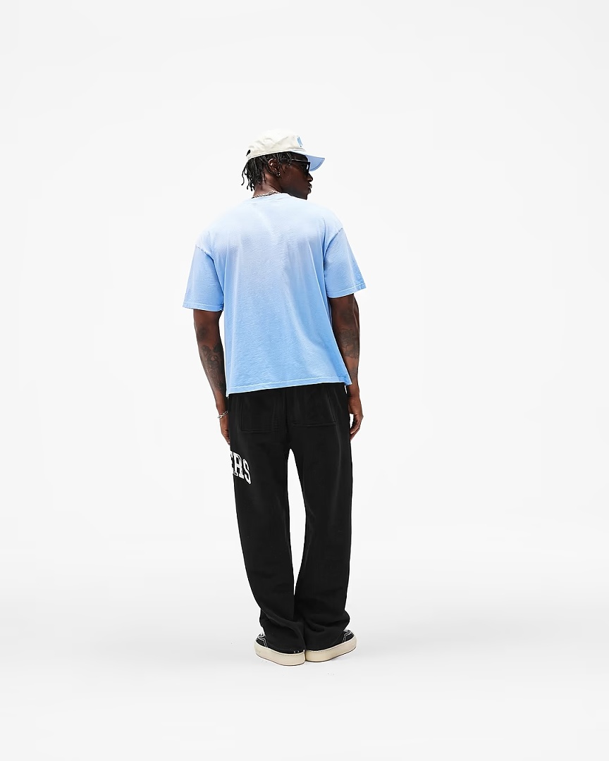 Off-White 128 REPRESENT New High Mens Womens Top Wide Short Sleeve T : S M L XL Washed Blue Off (White) - Image 24
