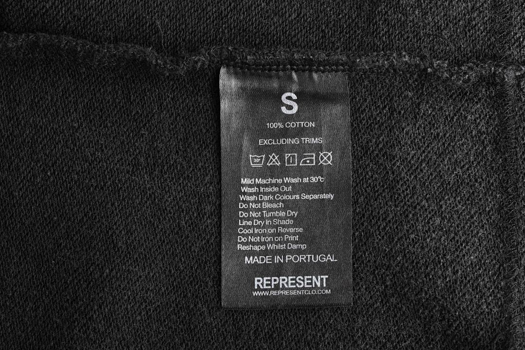 Represent 268 REPRESENT Legacy Hoodie Sky Print Washed : White Black S M L - Image 24