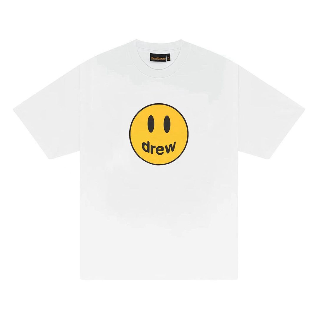 Drew House 108 DREW HOUSE 22FW Mascot Tee LOGO Print Short Sleeve T Cream White Black Red Color Blue Pink Purple S M L - Image 4