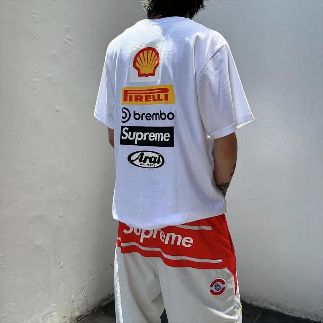 Supreme 118 SUP DUCATI SS24 Khaki Collab Short Sleeve Black White Red S M L - Image 15